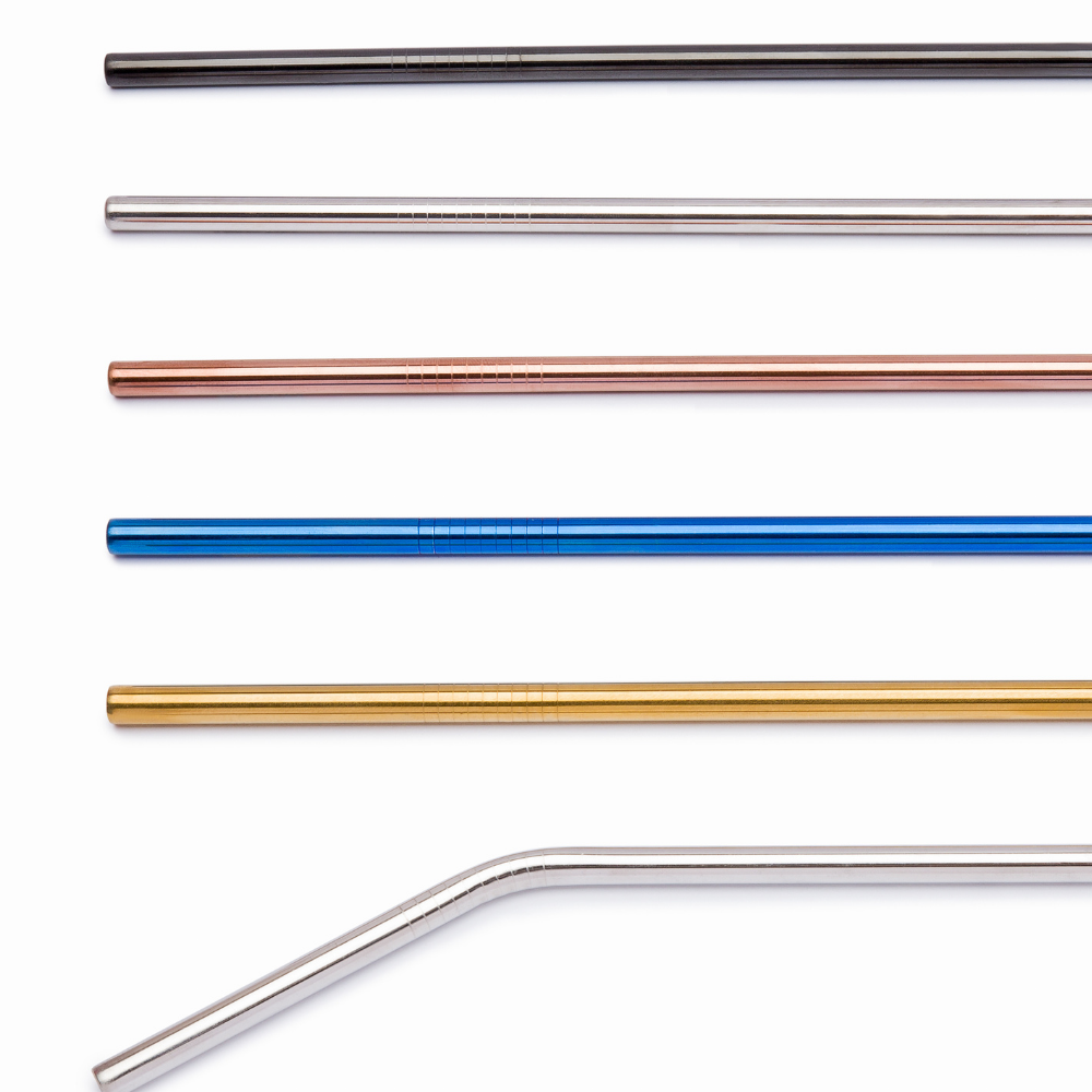 Copper Stainless Steel Straws Straight