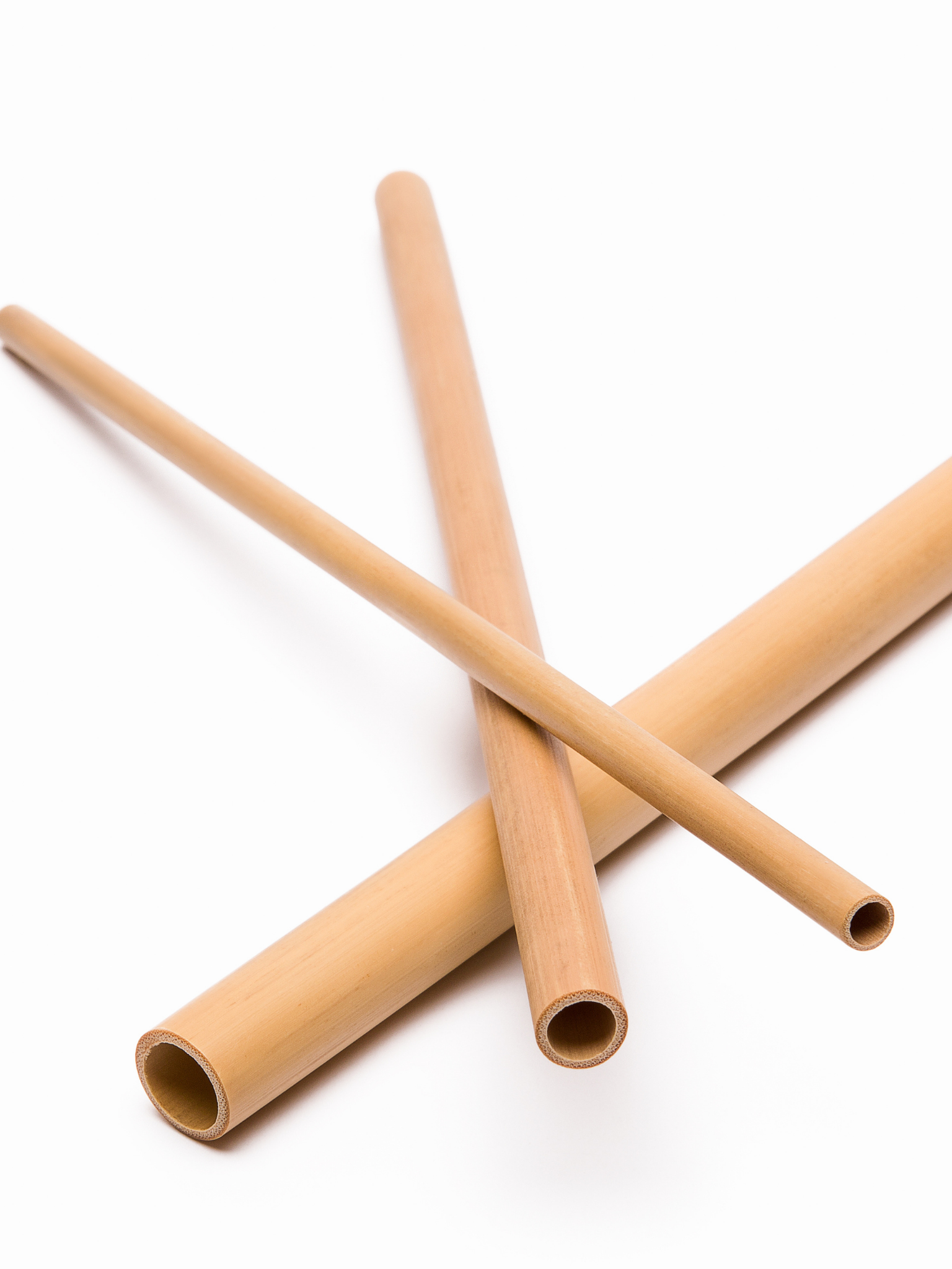 Bamboo straws 3 diameters natural and reusable without plastic