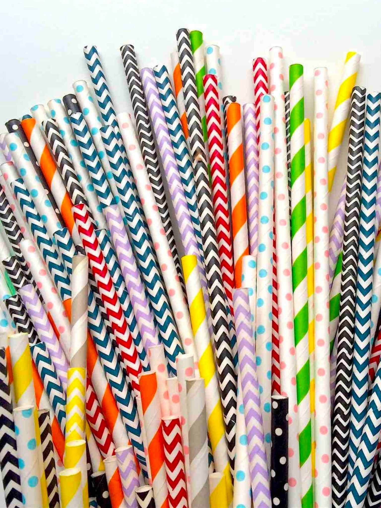 personalized paper straws quality colors