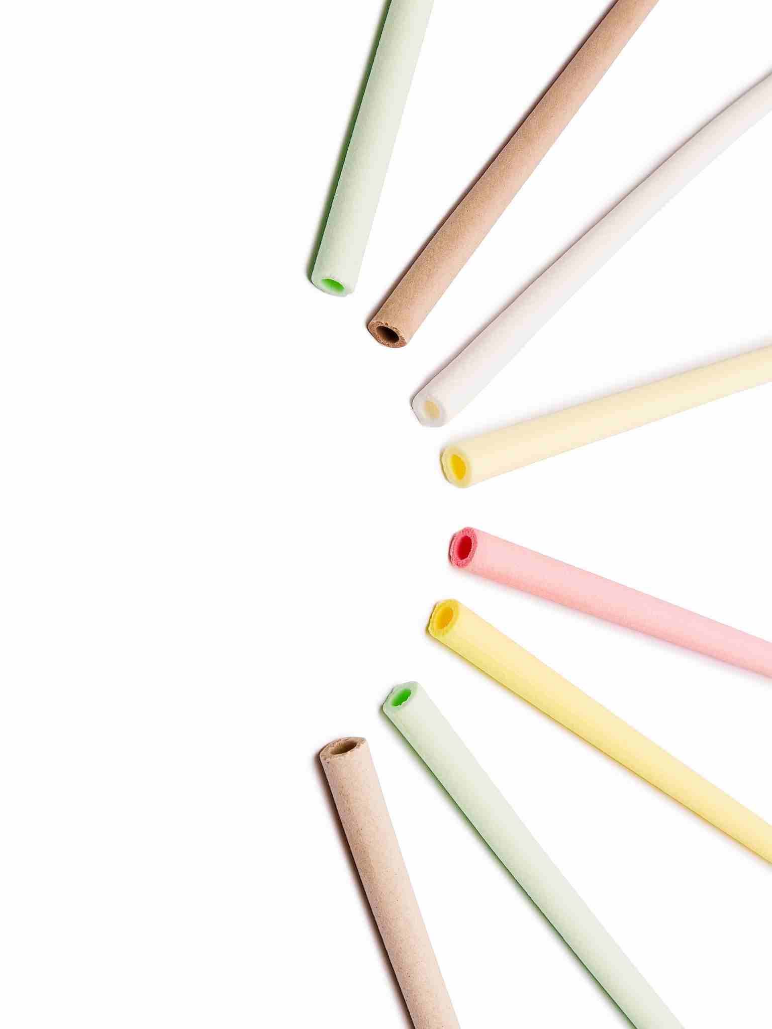 flavors colored sorbos straws