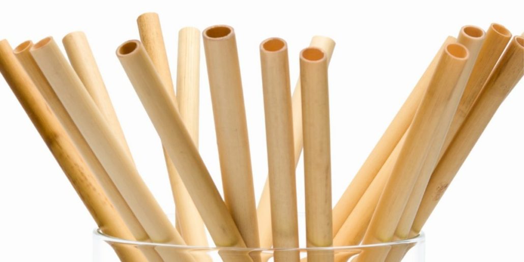 natural reed straws made of wood