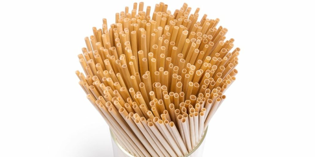 natural wheat straws made of wood